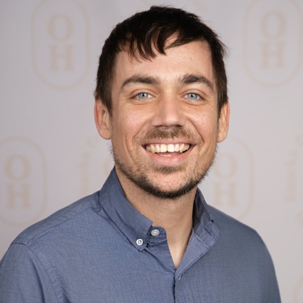 Corporate headshot from an on-site station