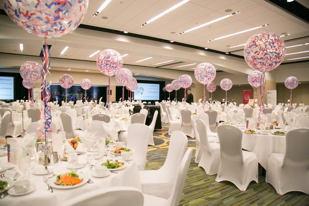 Corporate conference table settings
